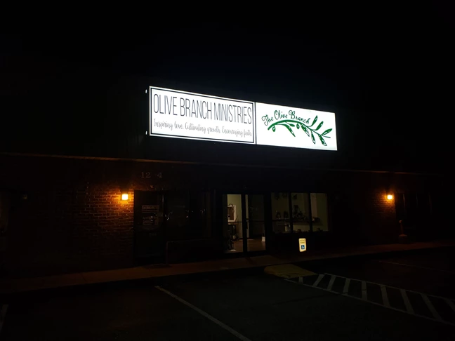 New sign panels with LED lighting conversion